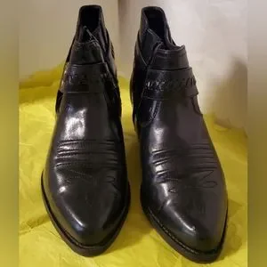 Chancellors Black Leather Men\'s Boots BOSS Men main image 4